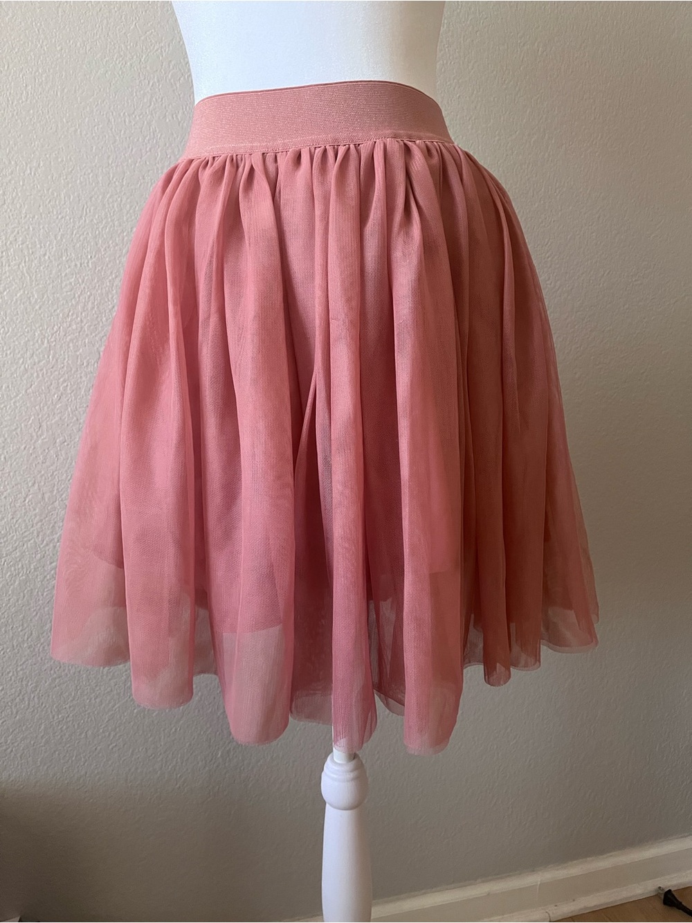 Vero Moda Dusty Rose Tulle Skater Skirt